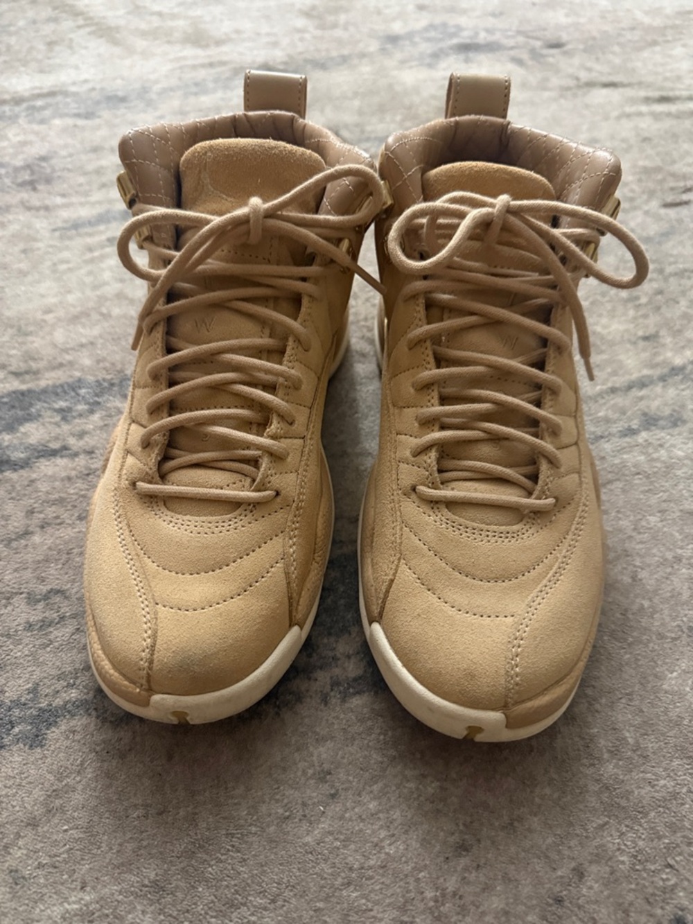 Jordan Tan Suede High-Top Sneakers